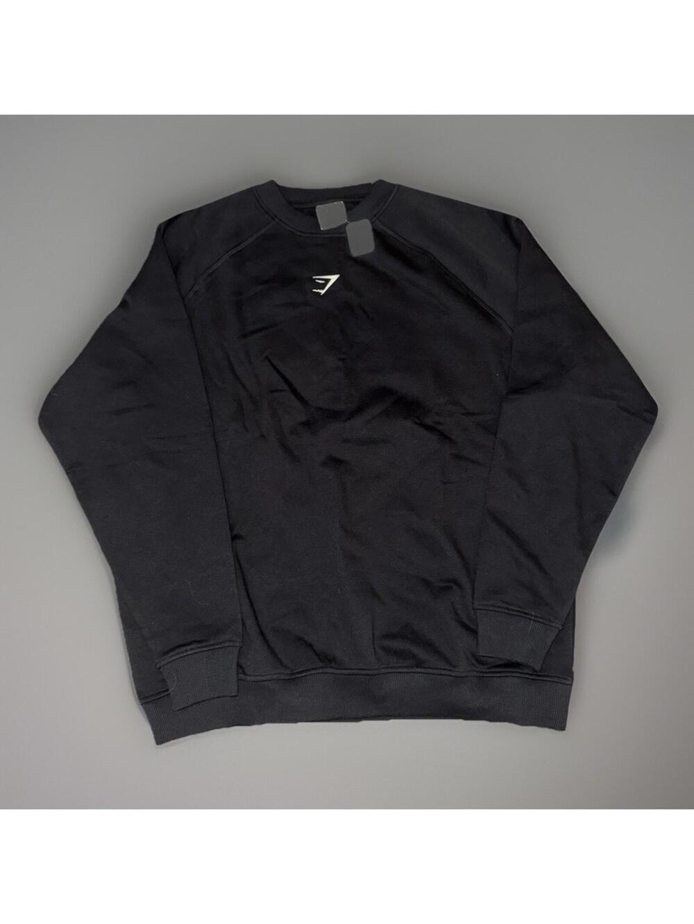 GYMSHARK TRAINING OVERSIZED FLEECE SWEATSHIRT Black Small NWOT